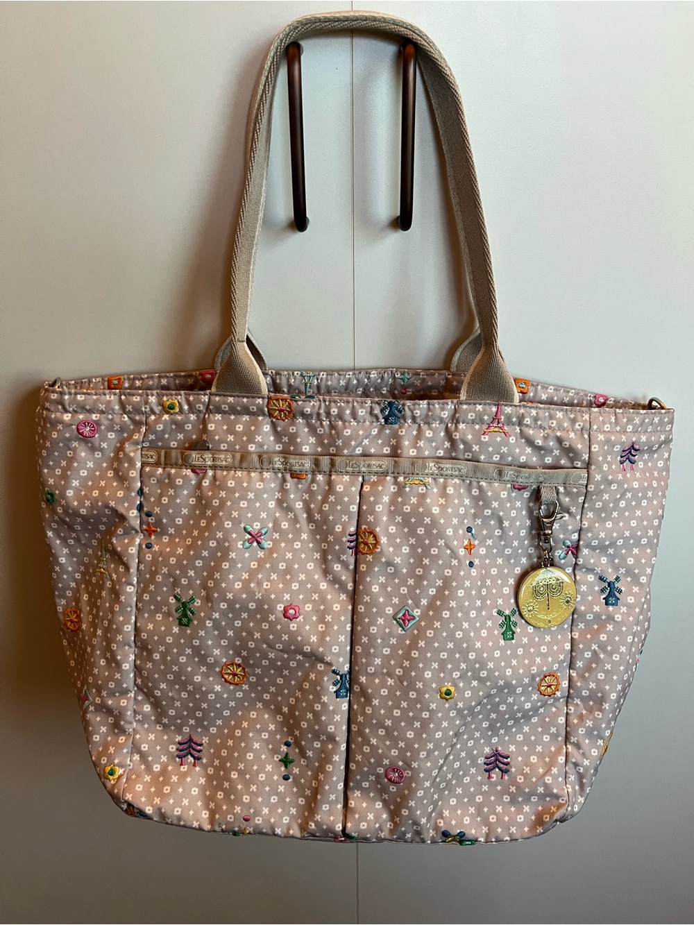 Lesportsac X Disney It's A Small World "Share Your Dreams" Every Girl Tote